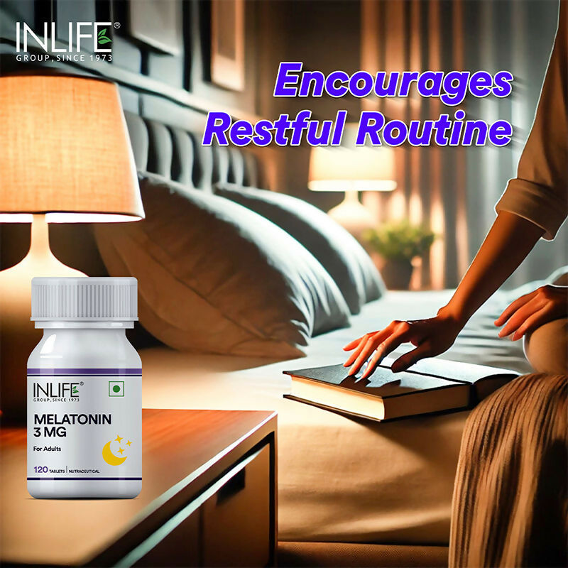Inlife Melatonin 3mg Tablets to Promotes Sleep and Relaxation