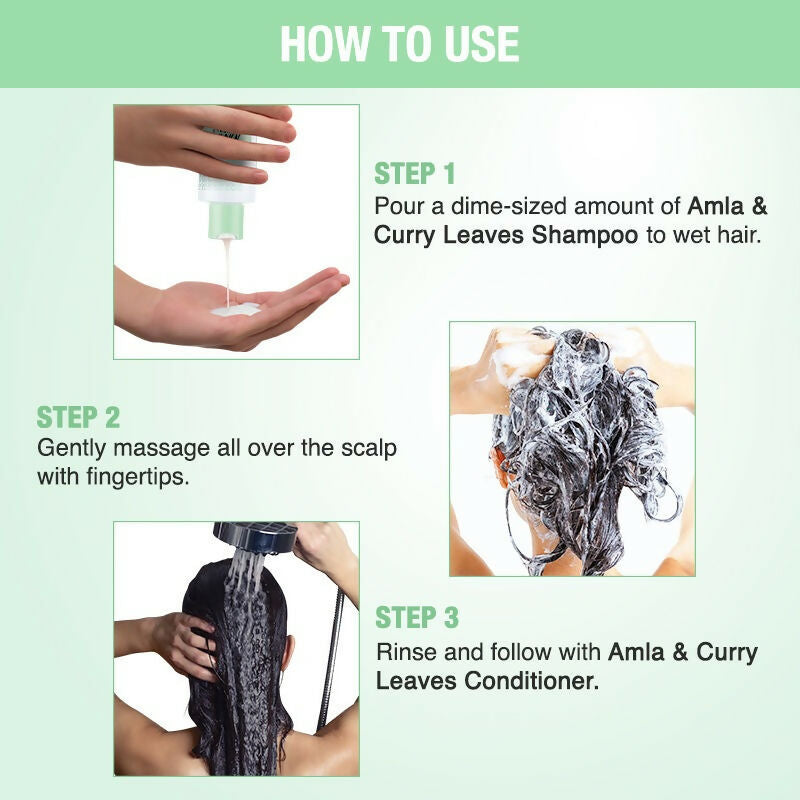 Nykaa Naturals Longer & Thicker Hair - Free Shampoo With Amla, Curry Leaves & Coconut Oil - Drmedicart