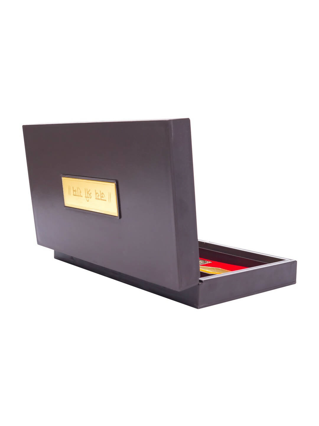 Golden Peacock 24 Ct Gold-Polished & Brown Ram Darbaar Pooja Box