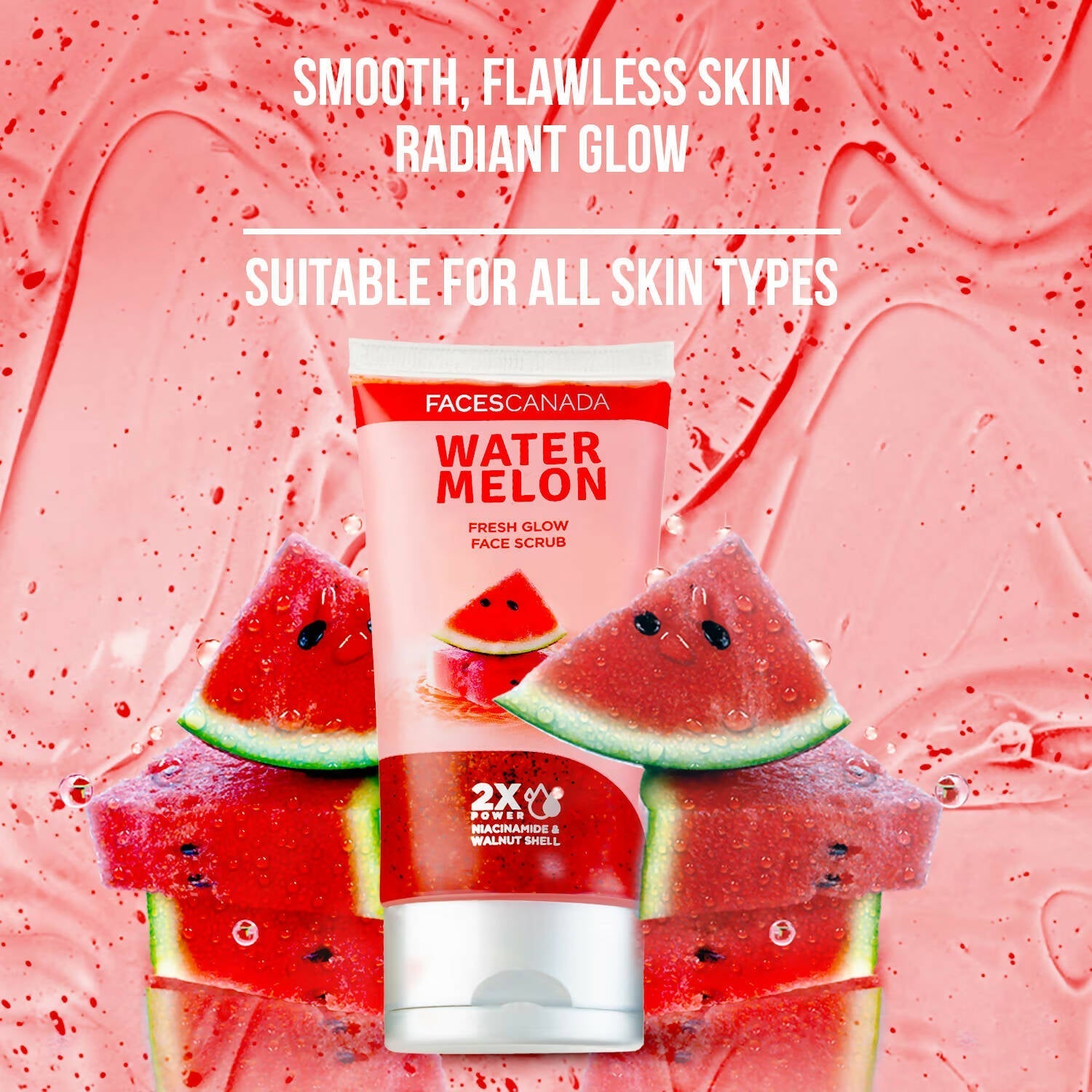 faces canada water melon fresh glow face scrub buy in usa