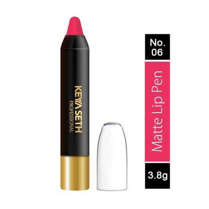 Keya Seth Aromatherapy Professional Matte Lip Pen - Rose Pink 06