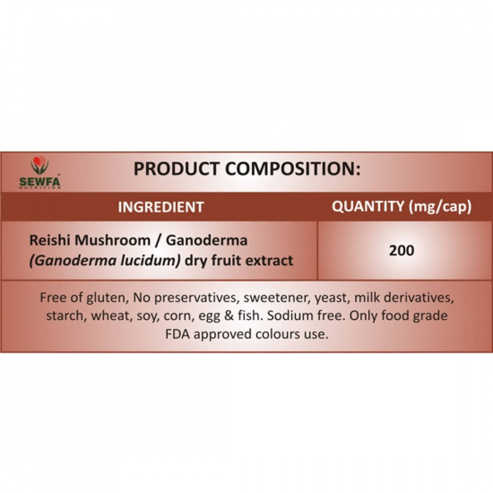 Sewfa Naturals Ganoderma Extract Capsules