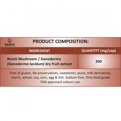 Sewfa Naturals Ganoderma Extract Capsules