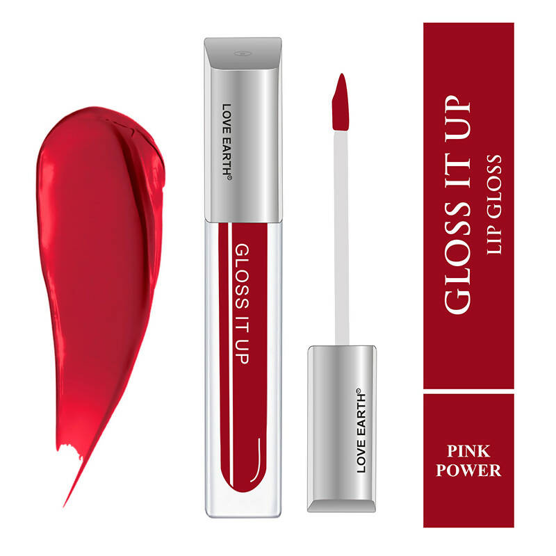 Love Earth Lip Gloss - Pink Power (Deep Pink)