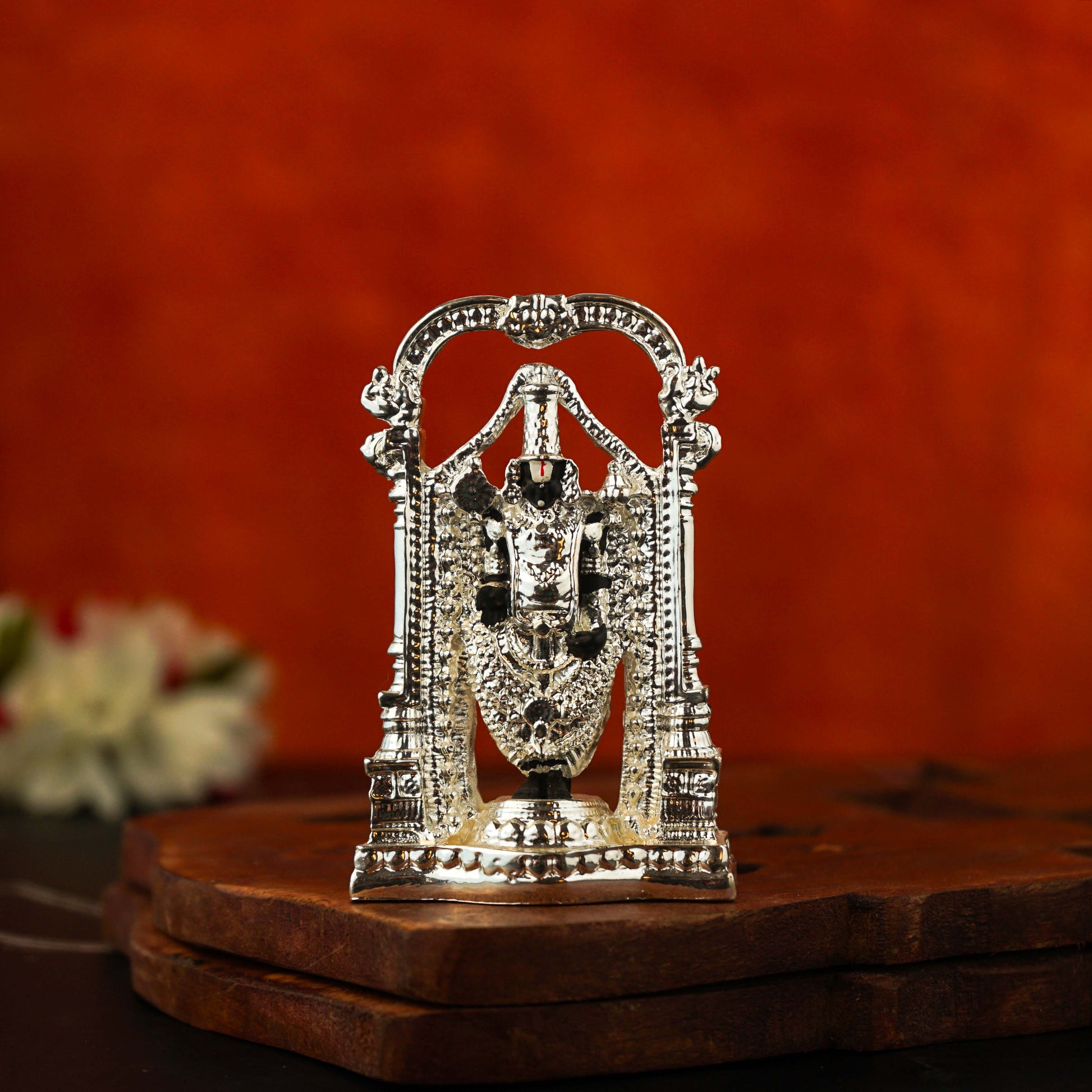 Buy Sri Rudra Arch Balaji Small 3 Inch Silver Plated SR03175