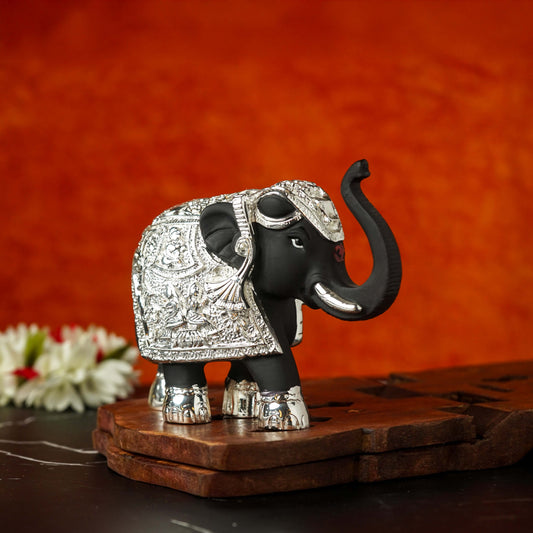 Buy Sri Rudra Elephant 4.5 Inch Silver Plated Mix SR03170