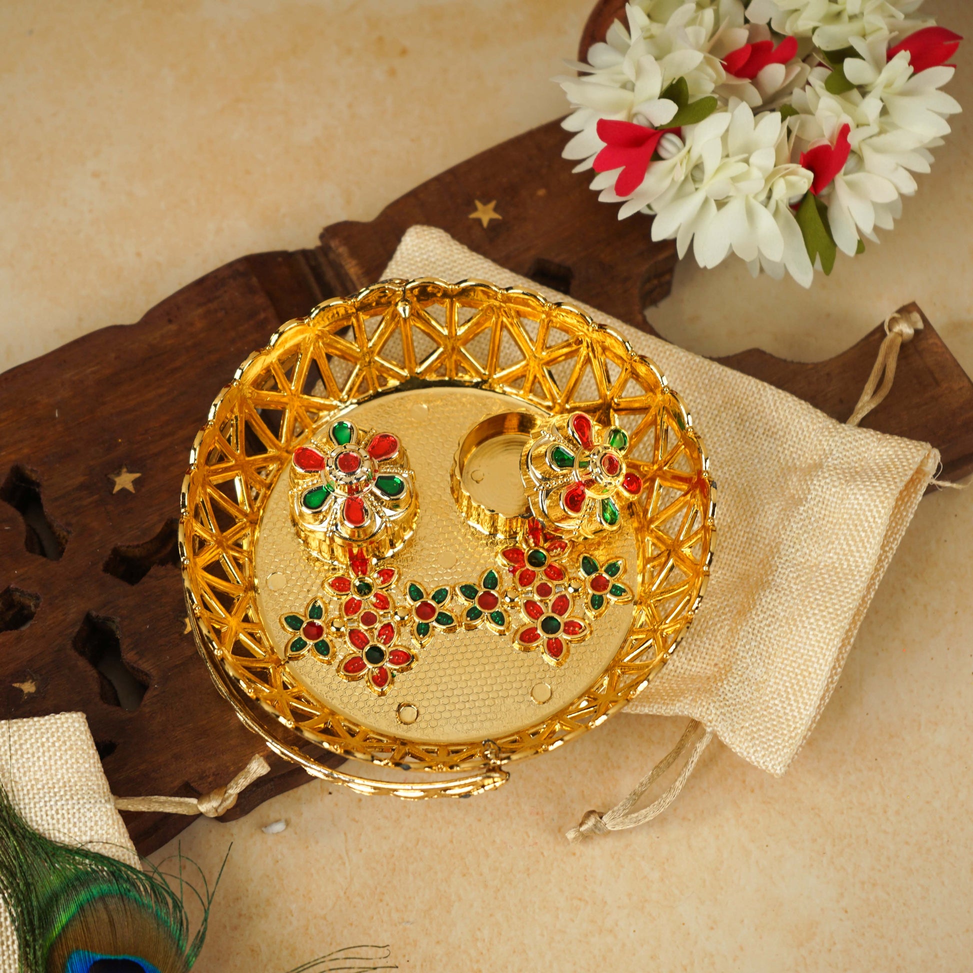 Buy Sri Rudra Haldi kumkum Bhasket (SR 02961)