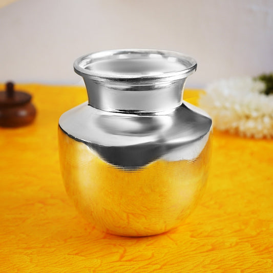 Buy Sri Rudra German Silver Plain Chambu -M SR 00047