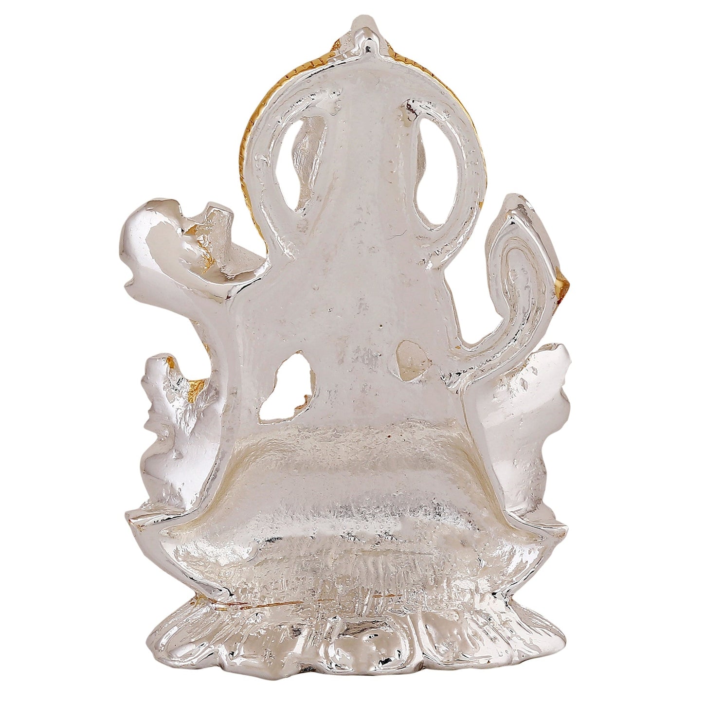 Estele Gold-Polished Goddess of Knowledge Sarasavti Ma Idol for Pooja & Car decor