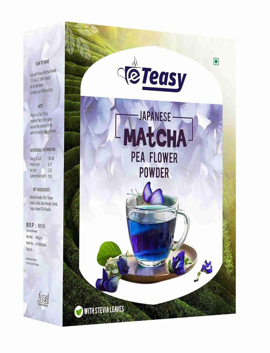 Buy Eteasy Matcha Butterfly Pea Flower Powder from DrMediCart