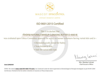 Rivona Naturals Makeup Cleansing Butter