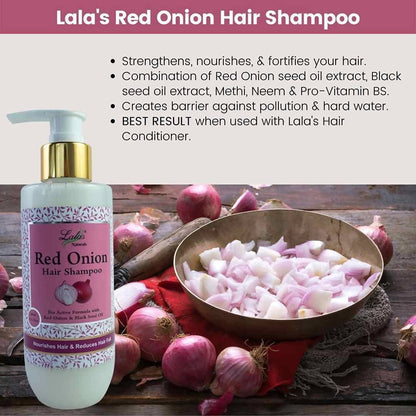 Lalas Naturals Red Onion Hair Shampoo