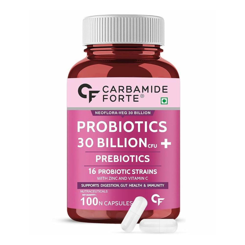 Carbamide Forte Probiotics Supplement 30 Billion Veg Capsules
