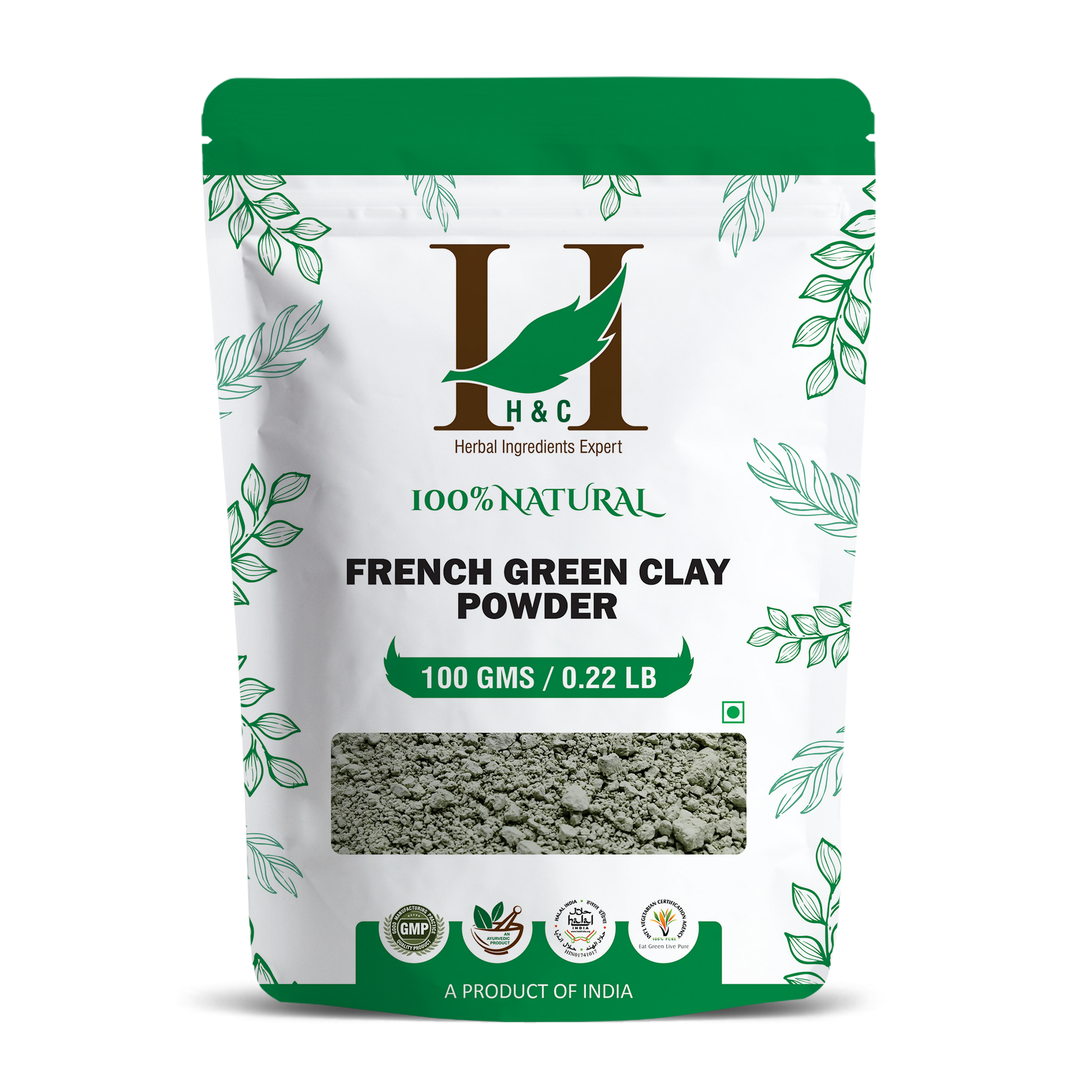 H&C Herbal French Green Clay Powder