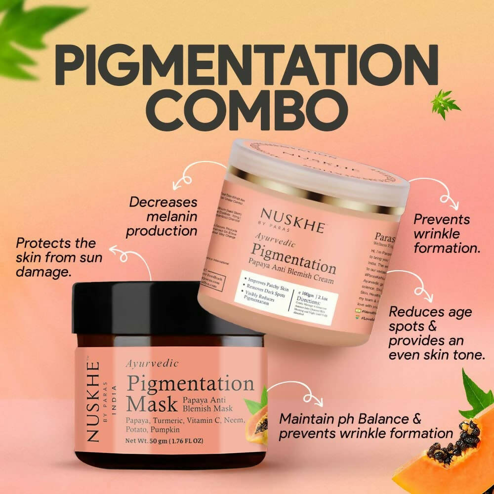 Nuskhe by Paras Papaya Pigmentation Cream And Papaya Pigmentation Mask