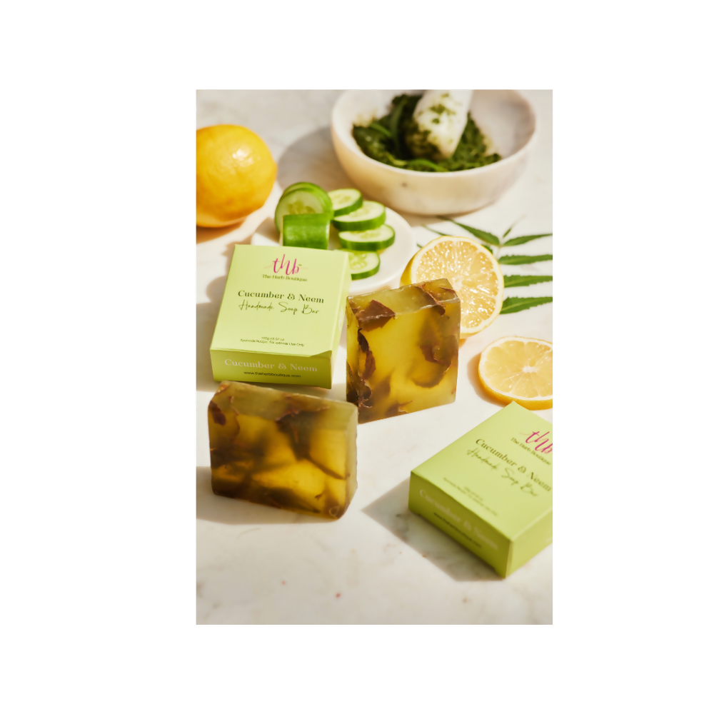 The Herb Boutique Cucumber And Neem Glycerine Soap Bar - Drmedicart
