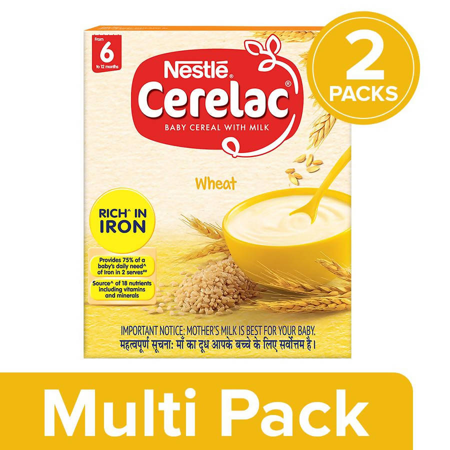 Buy Nestle Cerelac Baby Cereal with Milk - Wheat, From 6-12 Months from DrMediCart, Ship from India to USA