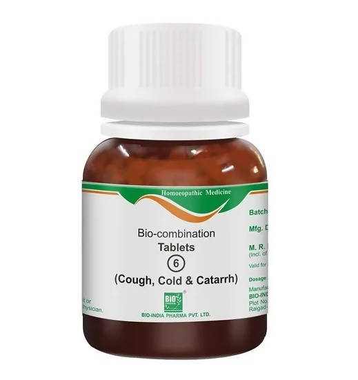 Bio India Homeopathy Bio-combination 6 Tablets - Limited Time Offer