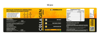 Reformulate Colla Gen Powder Peptides With Hadjod & Vitamin D3 I Joint Health I Boosts Muscle Strength I Beautifies Skin & Hair I Pine Apple