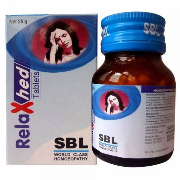 Buy SBL Homeopathy Relaxhed Tablets from DrMediCart, Ship from India to USA