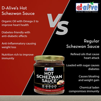 D-Alive Hot Schezwan Sauce - Drmedicart