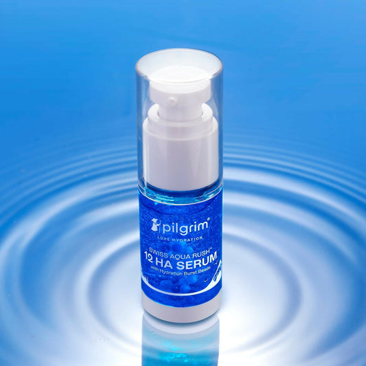 Buy Pilgrim Swiss Aqua Rush 12 HA Serum with Hydration Burst Beads from DrMediCart, Ship from India to USA