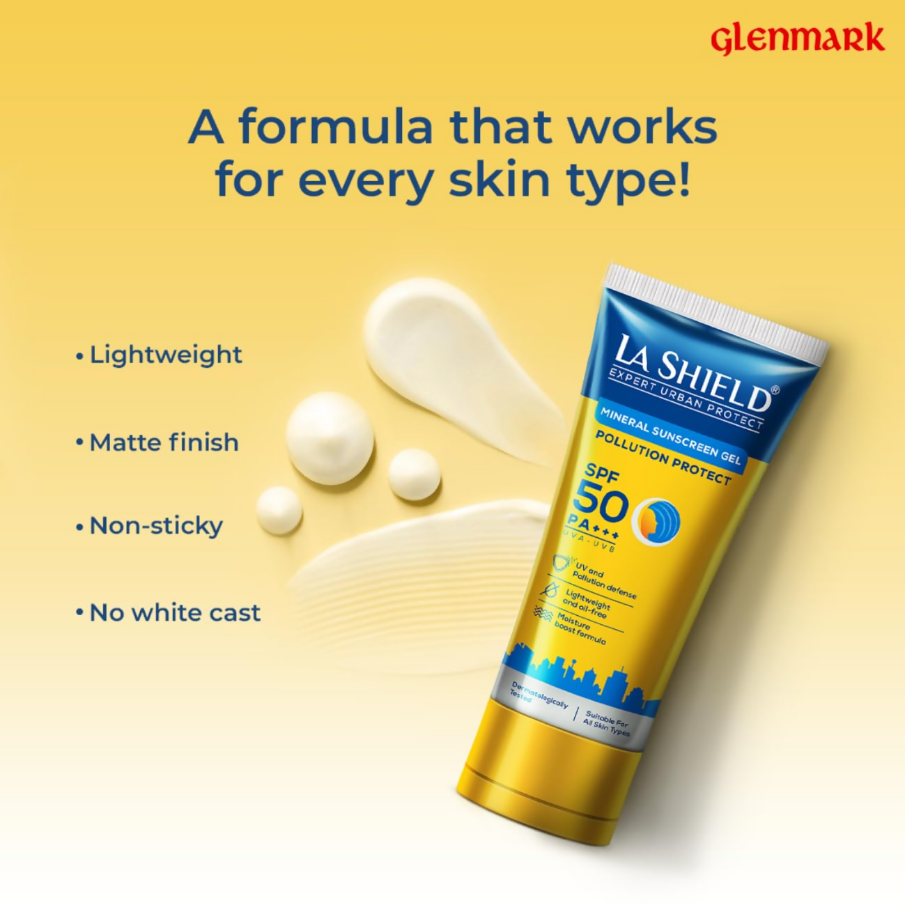 La Shield Pollution Protect SPF 50 Mineral Sunscreen Gel