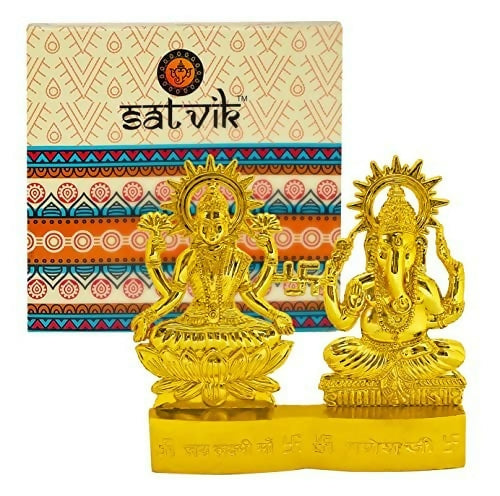 Buy Satvik Metal Laxmi Ganesh Statue