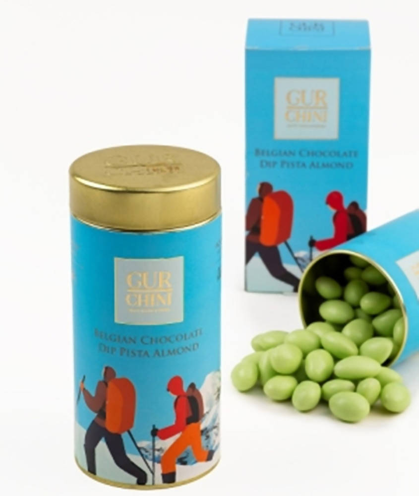 Gur Chini Belgian Chocolate Dip Pista Almond