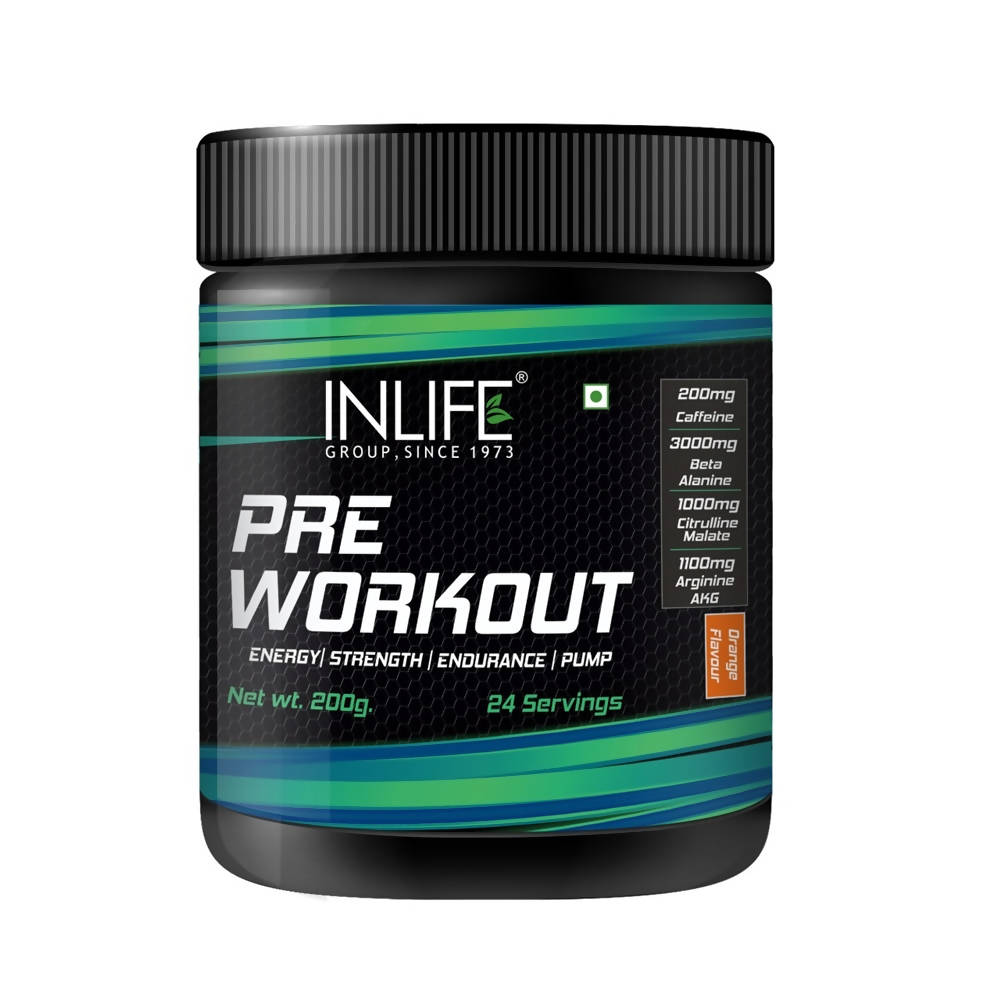 Buy Inlife Pre-Workout Powder Orange Flavour from DrMediCart, Ship from India to USA
