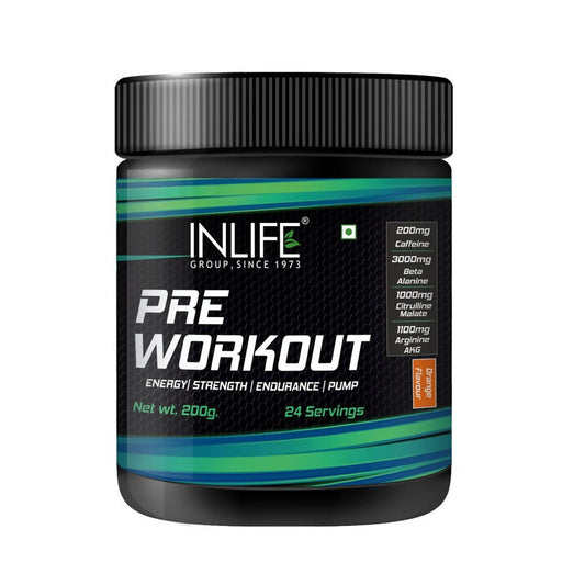Buy Inlife Pre-Workout Powder Orange Flavour from DrMediCart, Ship from India to USA