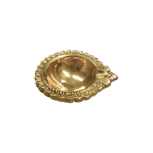 Buy Shubhkart Nitya Brass Akhand Jyot Aaradhya Diya With Borosilicate Glass