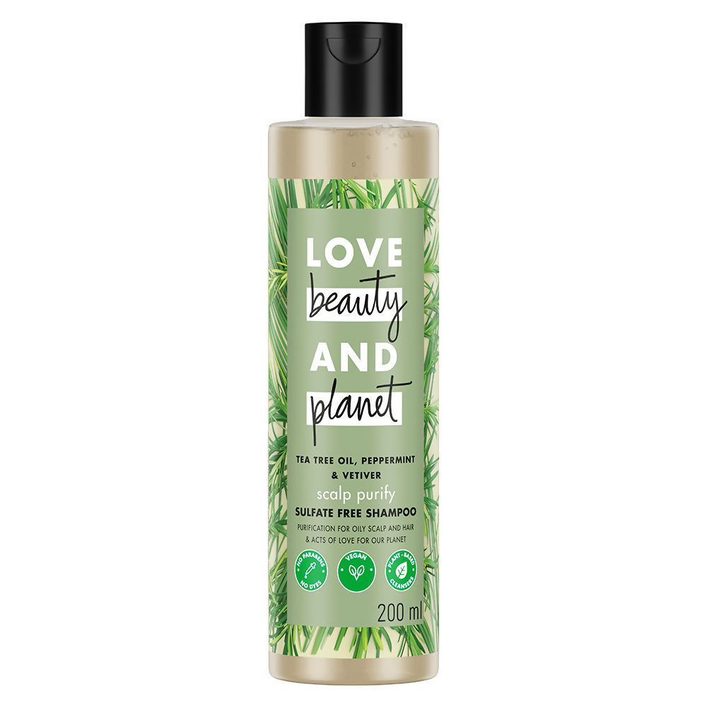 Love Beauty And Planet Tea Tree Peppermint & Vetiver Clarifying Shampoo