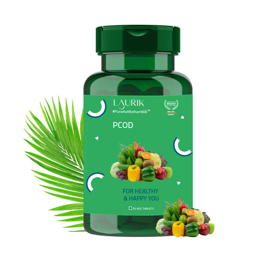 Laurik PCOD Balance Tablets With Vitamin D2, Folate And Inositol For Women Health