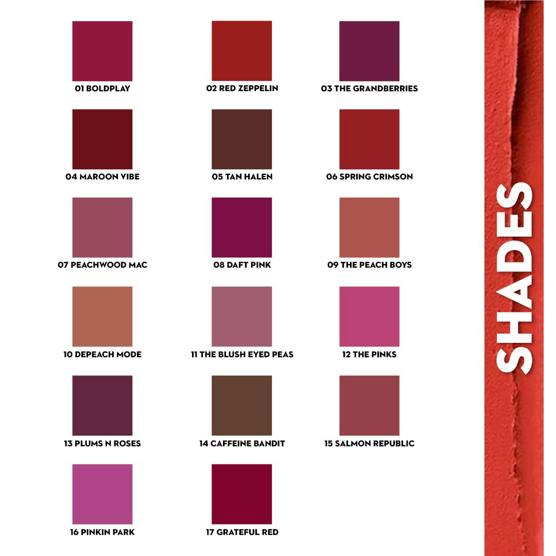 Sugar Cosmetics Matte Attack Lipstick, Transferproof & Smudgeproof - Plums N Roses