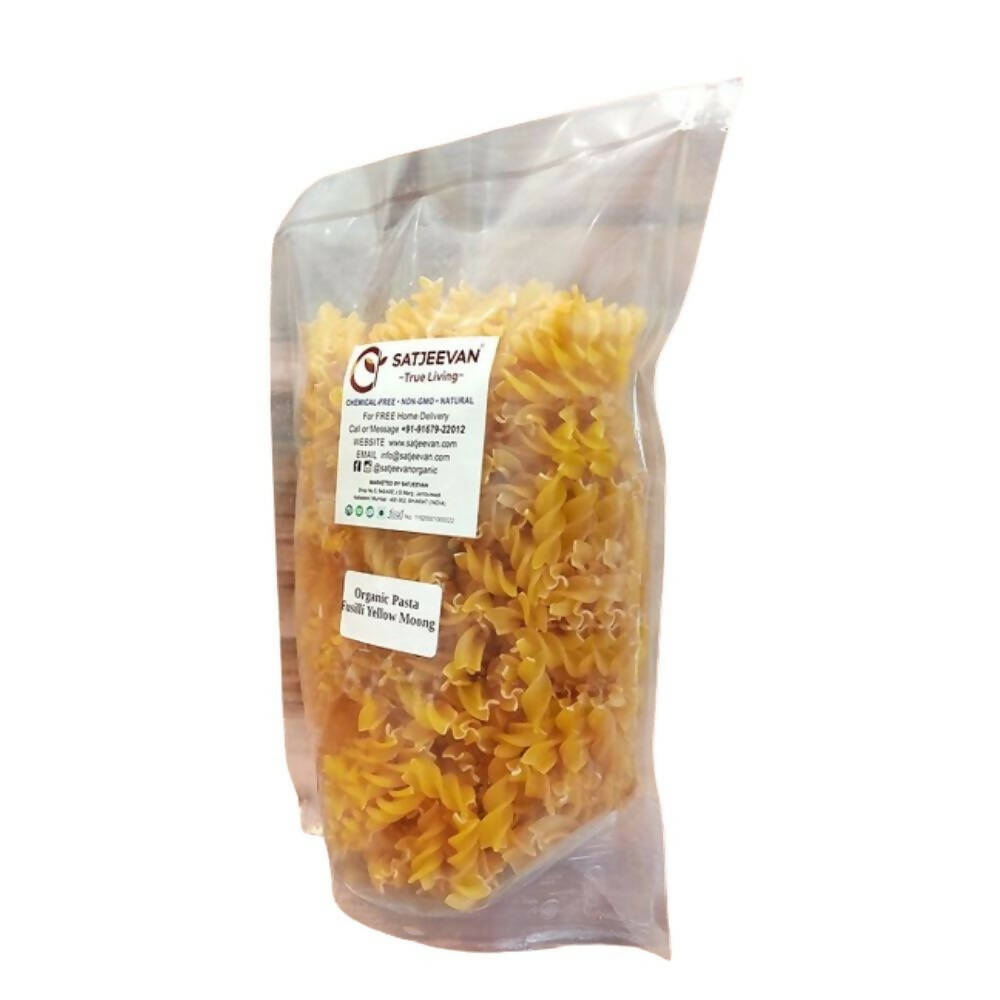 Satjeevan Organic Pasta Fusilli Yellow Moong