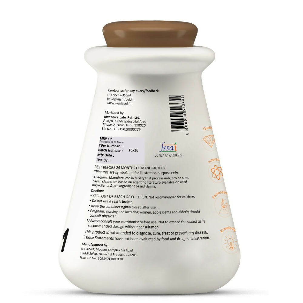 MyFitFuel Iron+ Folic Acid, Zinc, Vitamin C & B12 Supplement Capsules