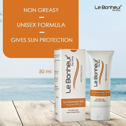 Le Bonheur Seaweed Gel Sunscreen SPF 25 For Skin Fairness