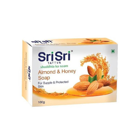 Buy Sri Sri Tattva Almond Honey Soap - 100gm from DrMediCart, Ship from India to USA
