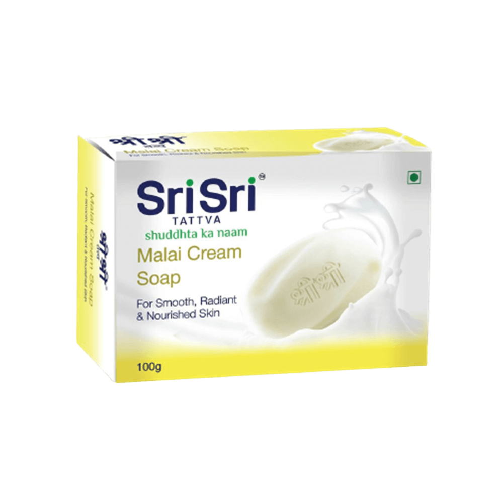 Buy Sri Sri Tattva Malai Cream Soap - 100gm from DrMediCart, Ship from India to USA