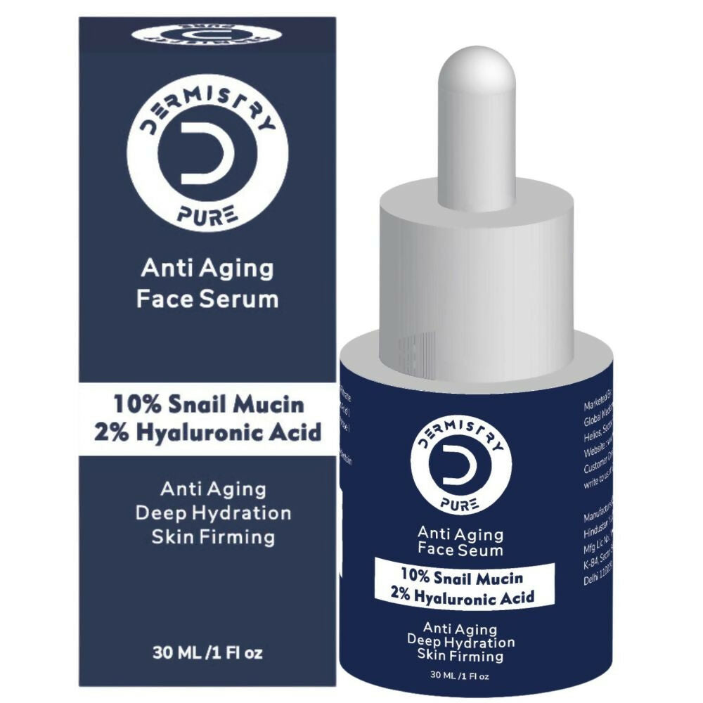 Dermistry Pure 10% Snail Mucin 96 Peptide Anti-Ageing Moisturizer Skin Firming Tightening Face Serum