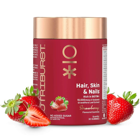 Buy Nutriburst Biotin Gummies For Hair, Skin & Nails Growth from DrMediCart, Ship from India to USA