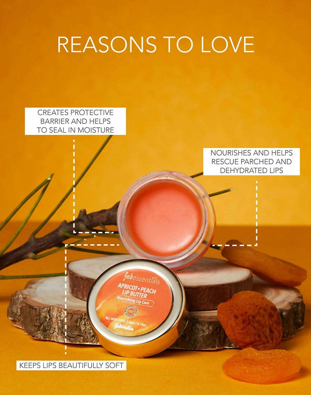 Fabessentials Apricot Peach Lip Butter