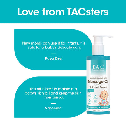 TAC - The Ayurveda Co. Dashapushpadi Ayurvedic Baby Massage Oil