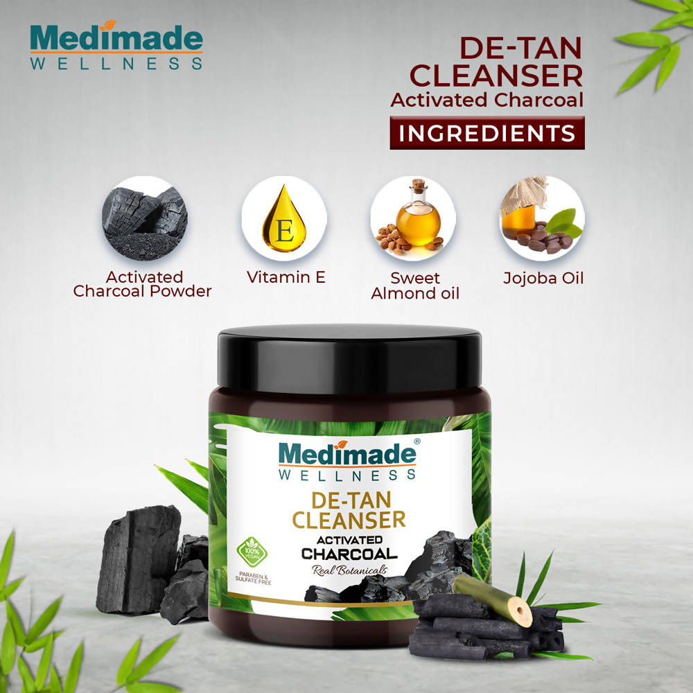 Medimade Wellness Activated Charcoal De-Tan Cleanser
