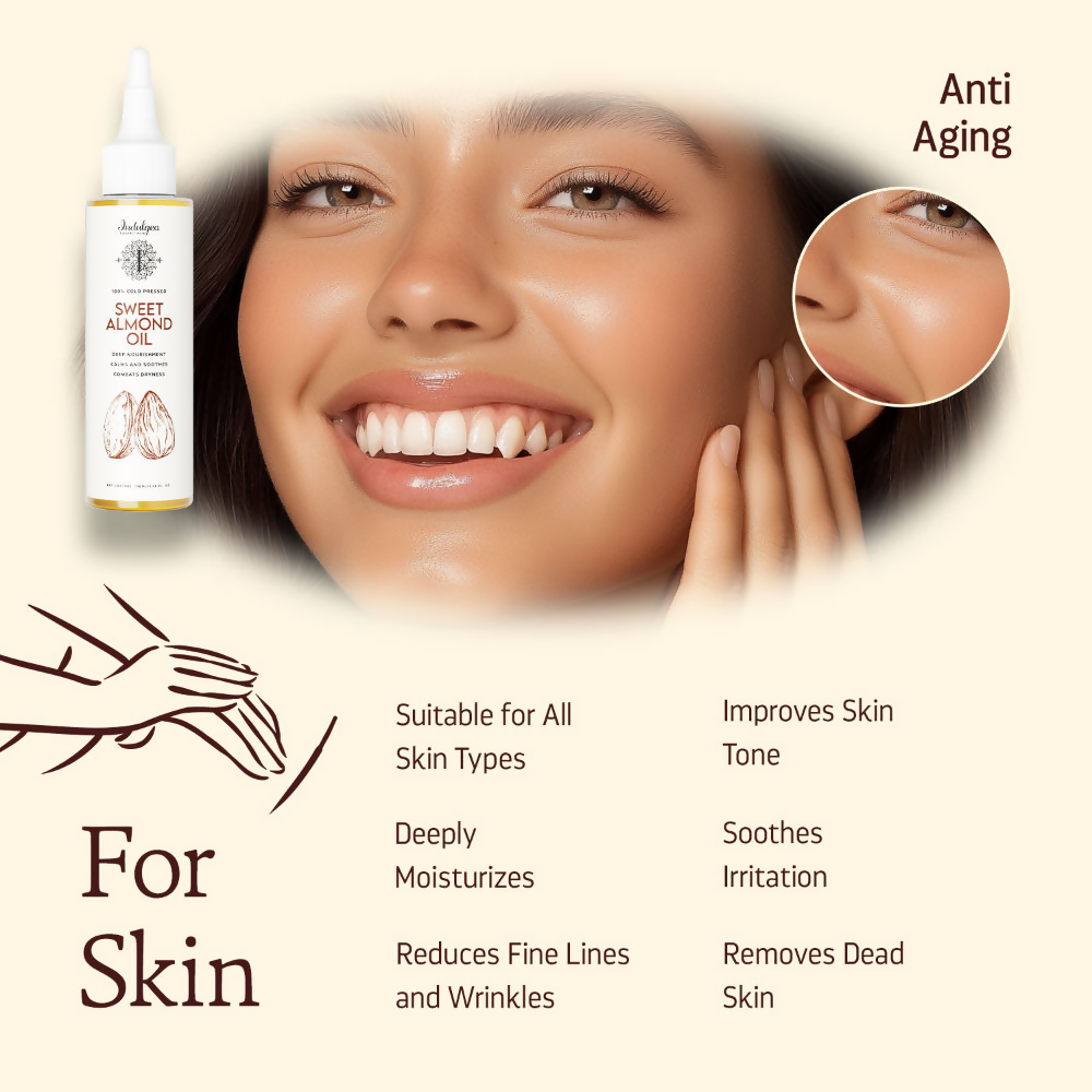 Indulgeo Essentials Cold Pressed Sweet Almond Oil