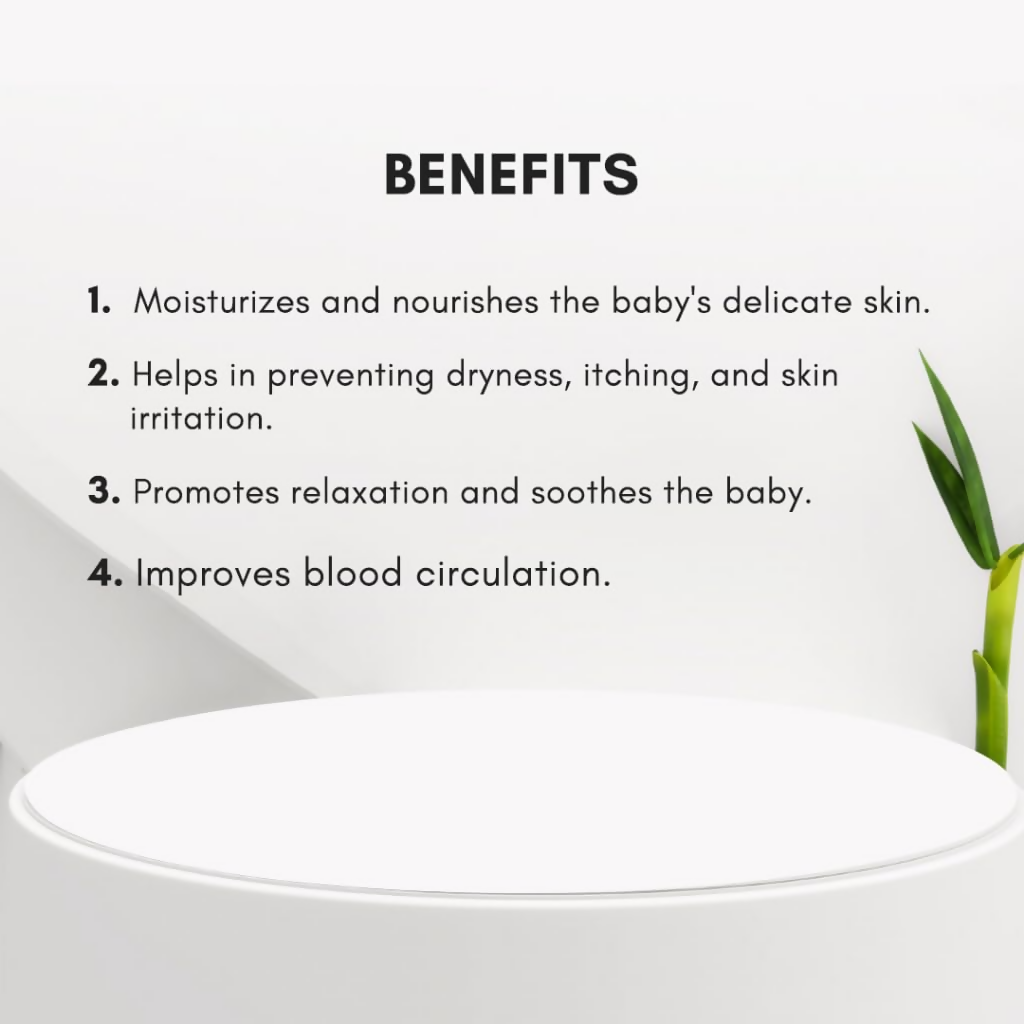 The Eco Mama Baby Massage Oil Infused With Desi Ghee, Mulethi Oil & Chamomile