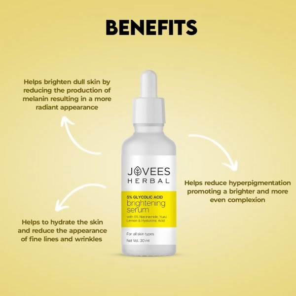Jovees 5% Glycolic Acid Brightening Skin Serum