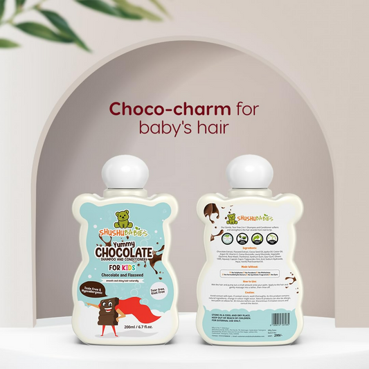 Buy ShuShu Babies Yummy Chocolate Shampoo & conditioner with Flaxseed For kids (under 4-12 Years) from DrMediCart, Ship from India to USA