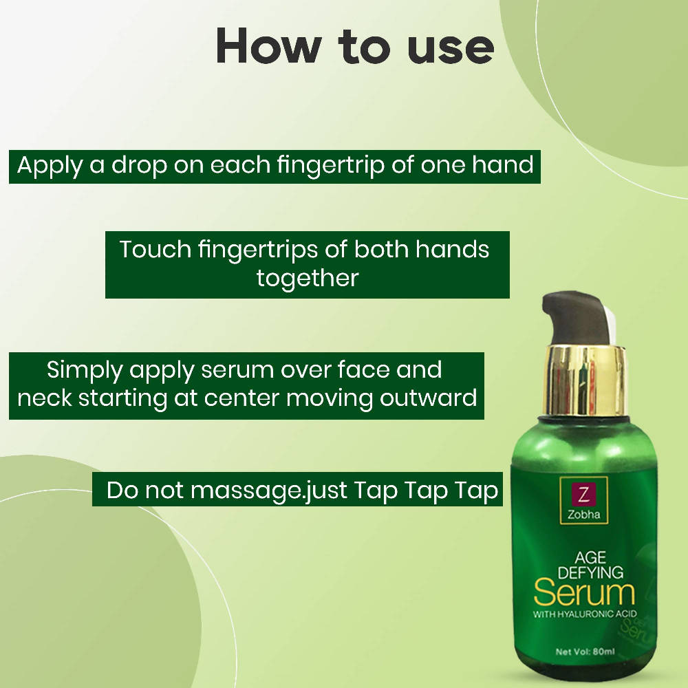 Zobha Age Defying Serum How to Use